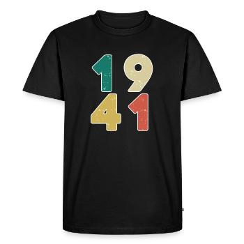 1941 - Born 1941 - Built in 1941 - Men's Premium Organic T-Shirt - black - Front - Nico (187cm)