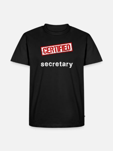 Secretary - Men's Premium Organic T-Shirt - black