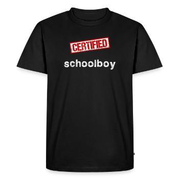 Élève - T-shirt Premium bio Homme - noir - Devant - Nico (187cm)
