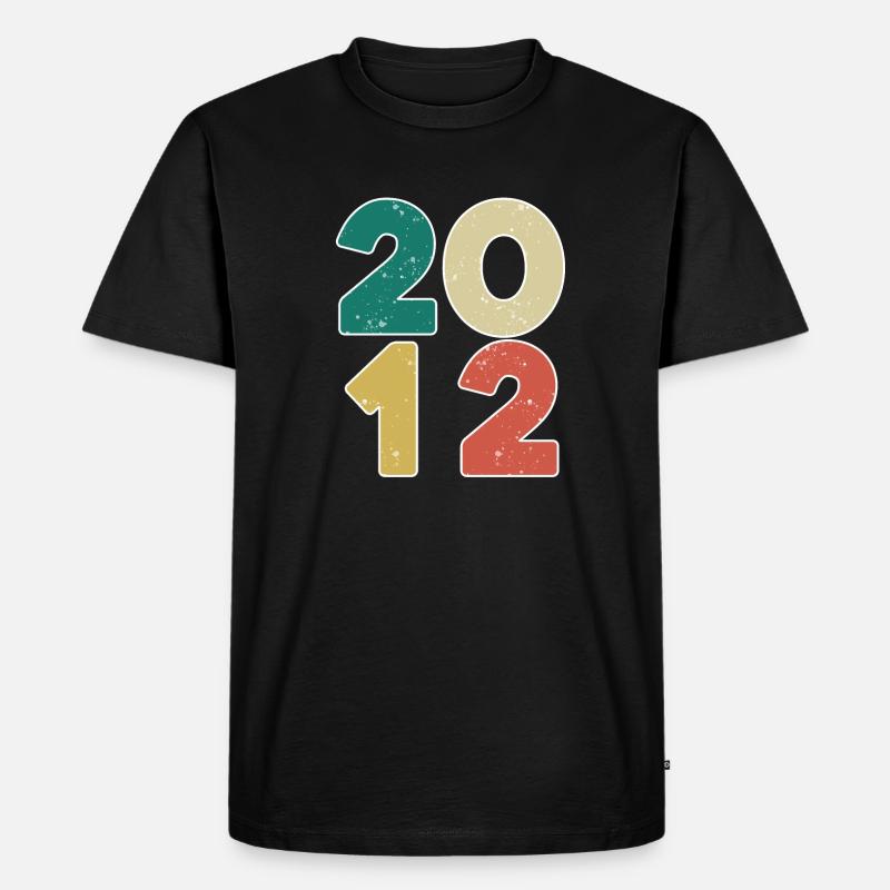 2012 - Année 2012 - Année 2012 - T-shirt Premium bio Homme - noir