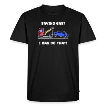 Relevé de voiture Ravitaillement en énergie Stockage d’électricité - T-shirt Premium bio Homme - noir - Devant - Nico (187cm)