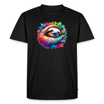 Paresse - T-shirt Premium bio Homme - noir - Devant - Nico (187cm)