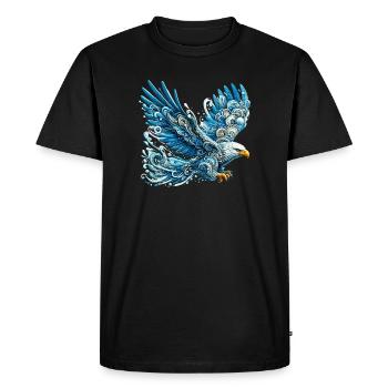 Aigle - T-shirt Premium bio Homme - noir - Devant - Nico (187cm)