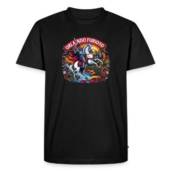 Chevalier Orlando Furioso - T-shirt Premium bio Homme - noir - Devant - Nico (187cm)
