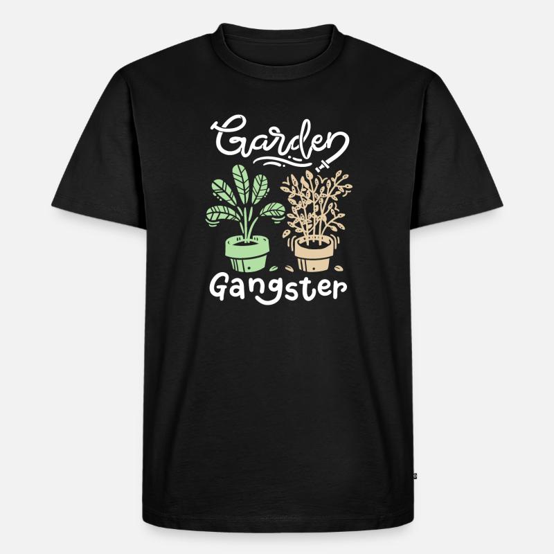 Garten Gärtner - Männer Premium Bio T-Shirt - Schwarz