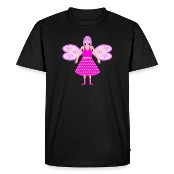 Fée des fleurs fantaisie Digitalia - T-shirt Premium bio Homme - noir - Devant - Nico (187cm)