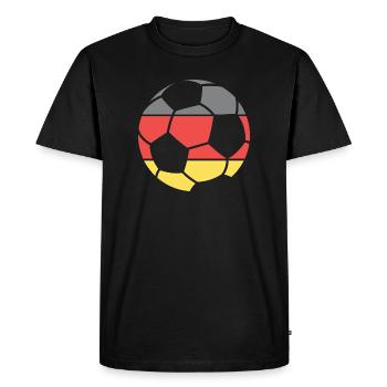 Logo du vainqueur du tournoi du symbole de la balle de l’équipe d’Allemagne - T-shirt Premium bio Homme - noir - Devant - Nico (187cm)