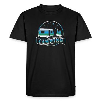 Camping caravane Wald - T-shirt Premium bio Homme - noir - Devant - Nico (187cm)