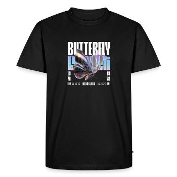 Holo effet papillon - T-shirt Premium bio Homme - noir - Devant - Nico (187cm)