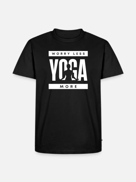 Funny Yoga Quote - Men's Premium Organic T-Shirt - black