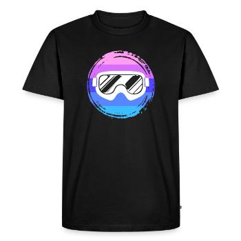 Hiver Hiver Saison d’hiver Sports d’hiver Neige Froid - T-shirt Premium bio Homme - noir - Devant - Nico (187cm)