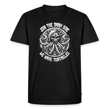 CRÂNE DES CAUCHEMARS : REJOIGNEZ LE CÔTÉ OBSCUR - T-shirt Premium bio Homme - noir - Devant - Nico (187cm)