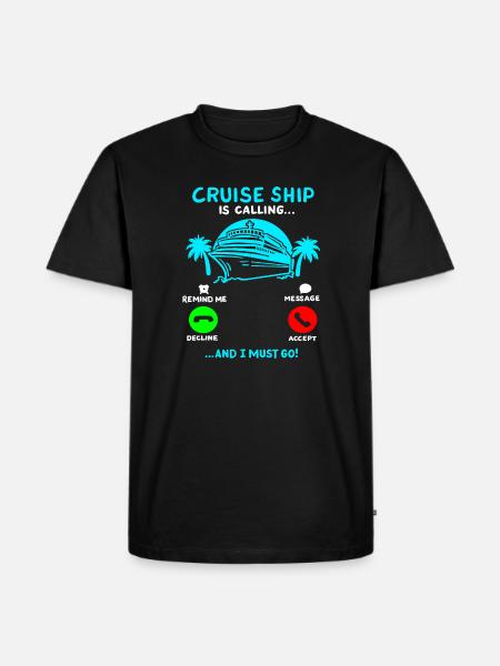 Kreuzfahrt Sommerurlaub - Männer Premium Bio T-Shirt - Schwarz