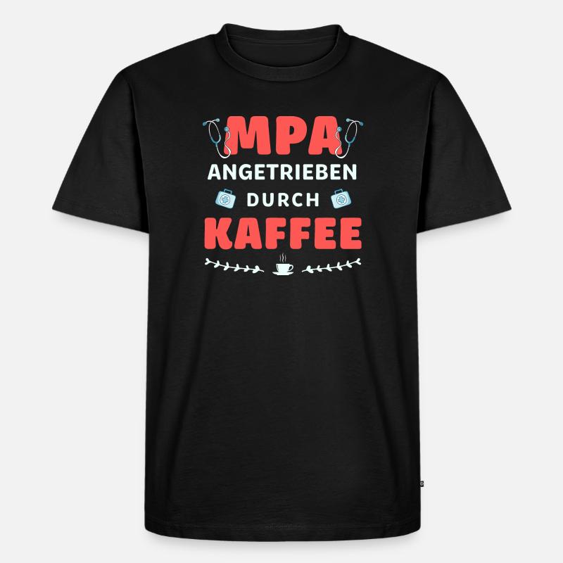 MPA powered by coffee - Men's Premium Organic T-Shirt - black