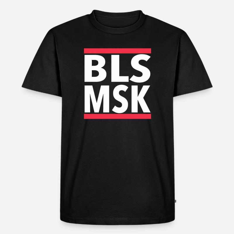 BLSMSK - Männer Premium Bio T-Shirt - Schwarz