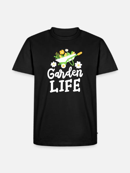 Garten Gartenarbeit - Männer Premium Bio T-Shirt - Schwarz