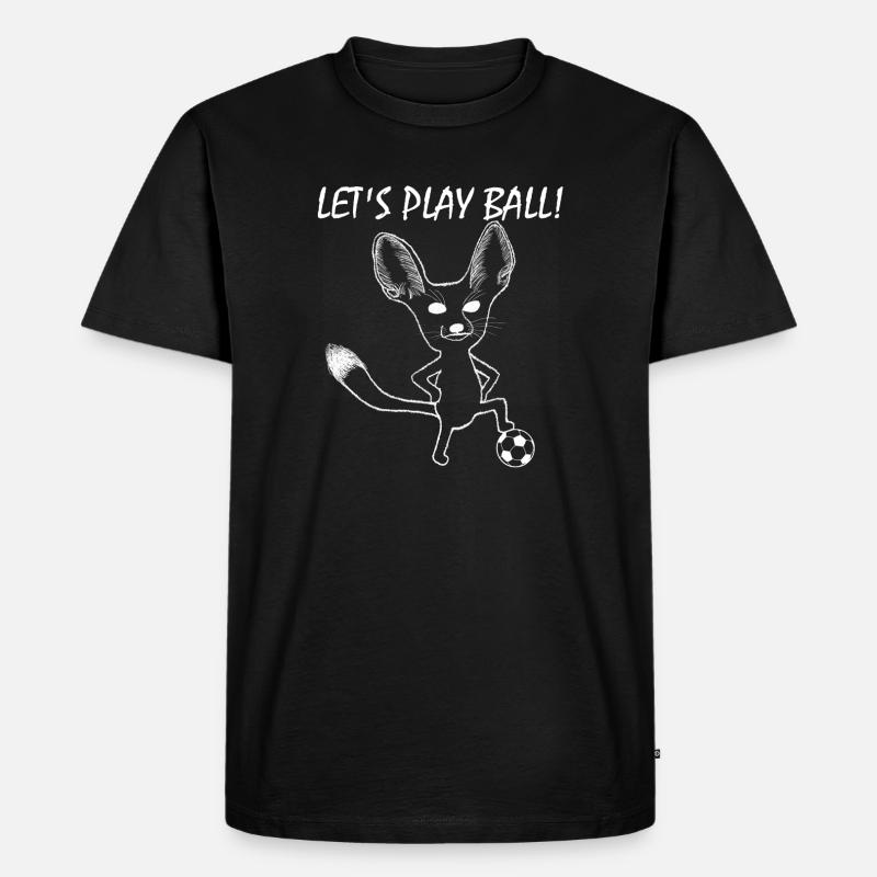 Fennek Let's Play Ball! - Männer Premium Bio T-Shirt - Schwarz