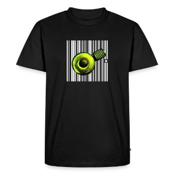 SPOT - BANKRUPTCY - Men's Premium Organic T-Shirt - black - Front - Nico (187cm)