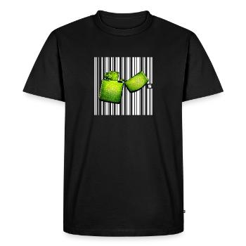 SPOT - RETRO - Men's Premium Organic T-Shirt - black - Front - Nico (187cm)