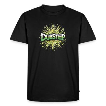 dubstep explosion - T-shirt Premium bio Homme - noir - Devant - Nico (187cm)