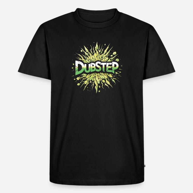 Dubstep-Explosion - Männer Premium Bio T-Shirt - Schwarz