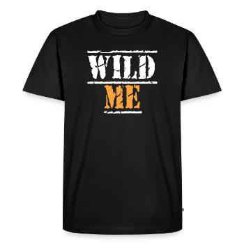 Citation de WILD ME - T-shirt Premium bio Homme - noir - Devant - Nico (187cm)