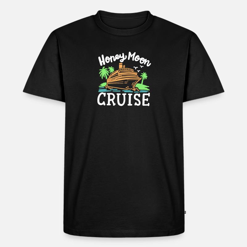 Flitterwochen Kreuzfahrt Urlaub - Männer Premium Bio T-Shirt - Schwarz