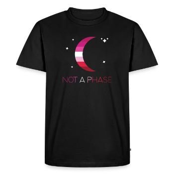 LGBTQ Pride Month - Not a Phase - Lesbian - Men's Premium Organic T-Shirt - black - Front - Nico (187cm)