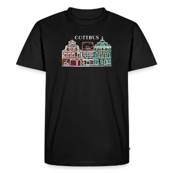 Cottbus Altmarkt, tout simplement magnifique ! Brandebourg - T-shirt Premium bio Homme - noir - Devant - Nico (187cm)