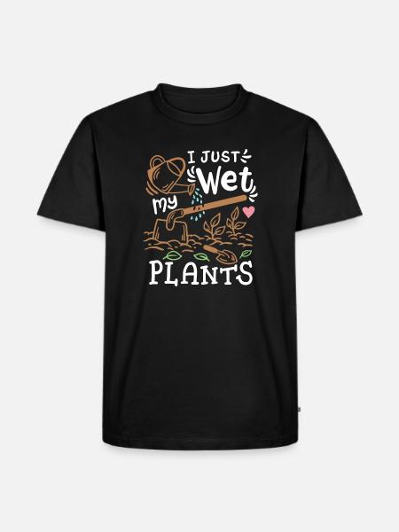 Gartenarbeit Gärtner - Männer Premium Bio T-Shirt - Schwarz