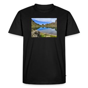 Lac Robert - T-shirt Premium bio Homme - noir - Devant - Nico (187cm)