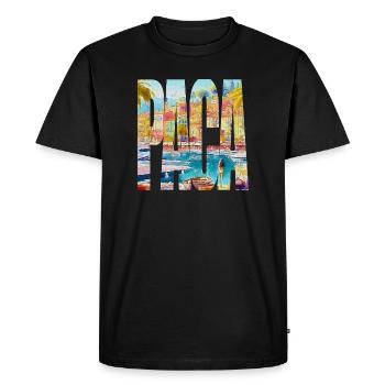 PACA - T-shirt Premium bio Homme - noir - Devant - Nico (187cm)