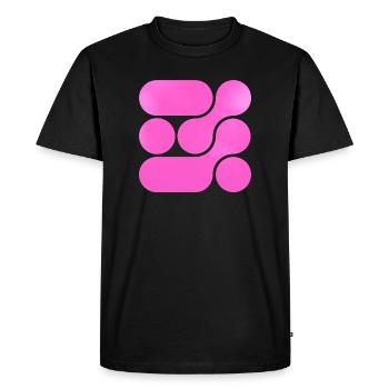 OCHOOO - Hard PInk - T-shirt Premium bio Homme - noir - Devant - Nico (187cm)
