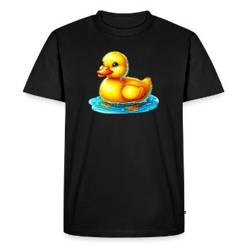 Duckling Duck Duck Duck - Men's Premium Organic T-Shirt - black - Front - Nico (187cm)