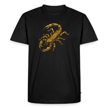 Scorpion Arachnides Scorpion Drôles de scorpions - T-shirt Premium bio Homme - noir - Devant - Nico (187cm)