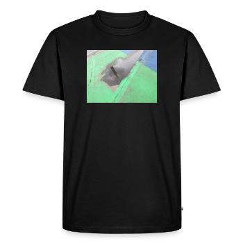 CSD Berlin (Colonne de la Victoire en miroir dans la flaque d’eau) - T-shirt Premium bio Homme - noir - Devant - Nico (187cm)