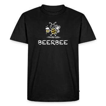 Beerbee bière Dire abeille Drôle Buveur de bière - T-shirt Premium bio Homme - noir - Devant - Nico (187cm)
