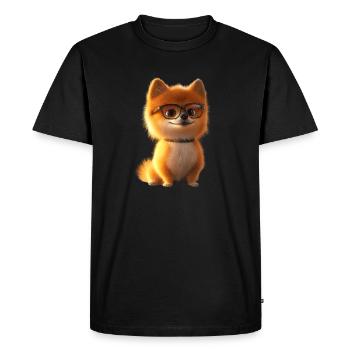 Pomeranian Pomeranian Pom Sweet German Spitz - Men's Premium Organic T-Shirt - black - Front - Nico (187cm)