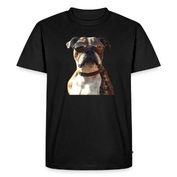German Boxer Dog Boxer Club German Boxer Club - Men's Premium Organic T-Shirt - black - Front - Nico (187cm)