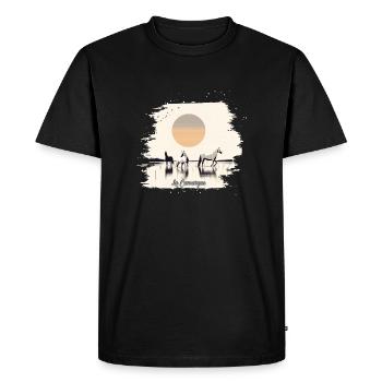 La Camargue - T-shirt Premium bio Homme - noir - Devant - Nico (187cm)