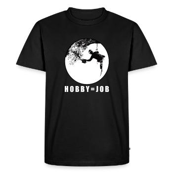 Élagage Entretien des arbres - mon métier est mon hobby - T-shirt Premium bio Homme - noir - Devant - Nico (187cm)