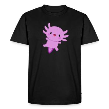 Axolotl - T-shirt Premium bio Homme - noir - Devant - Nico (187cm)