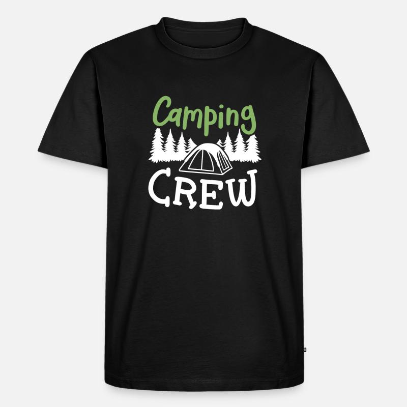 Camping Crew Camper - Männer Premium Bio T-Shirt - Schwarz