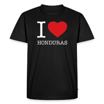 J’ADORE HONDURAS - T-shirt Premium bio Homme - noir - Devant - Nico (187cm)