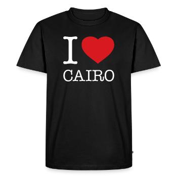 J’ADORE LE CAIRE - T-shirt Premium bio Homme - noir - Devant - Nico (187cm)