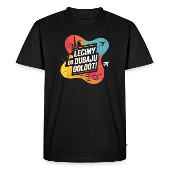S’envoler pour Dubaï avec DJ Akun - T-shirt Premium bio Homme - noir - Devant - Nico (187cm)