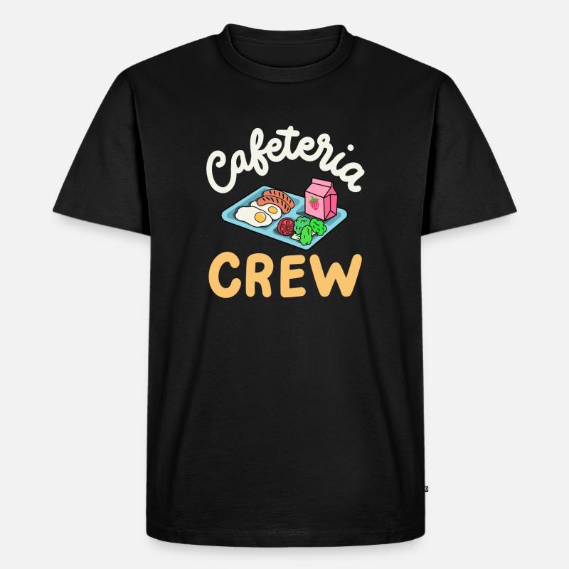 Cafeteria-Crew Schulkantine - Männer Premium Bio T-Shirt - Schwarz