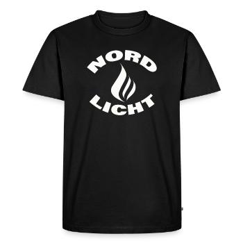 AURORE BORÉALE - T-shirt Premium bio Homme - noir - Devant - Nico (187cm)