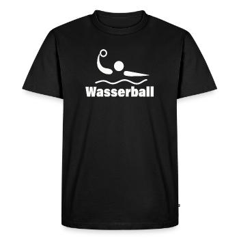 Waterpolo - T-shirt Premium bio Homme - noir - Devant - Nico (187cm)