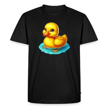 Duckling Duck Duck Duck - Men's Premium Organic T-Shirt - black - Front - Nico (187cm)